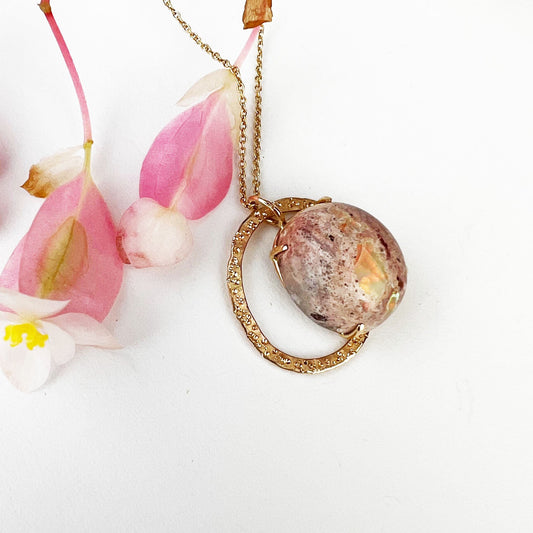 14k Boulder Opal Star Dust Necklace - Mettle by Abby