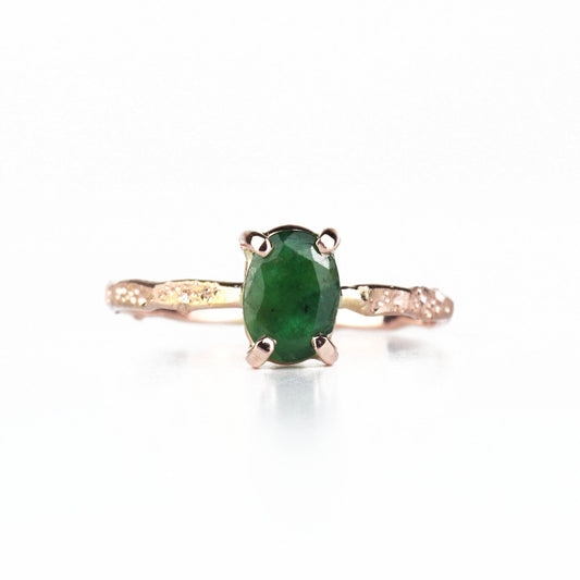 14K Emerald Ring - Mettle by Abby