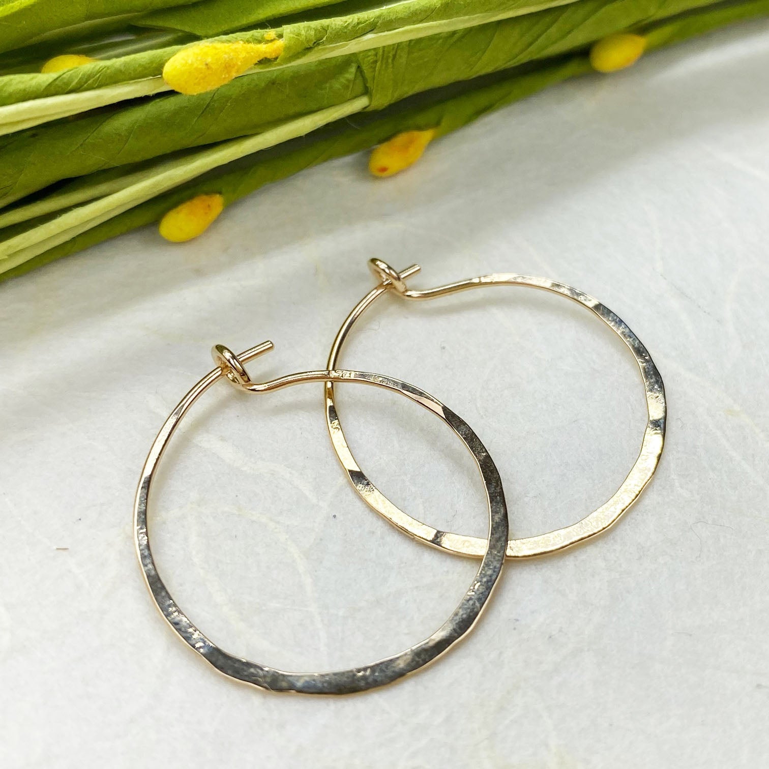 14k Everyday Gold Hoops - Mettle by Abby