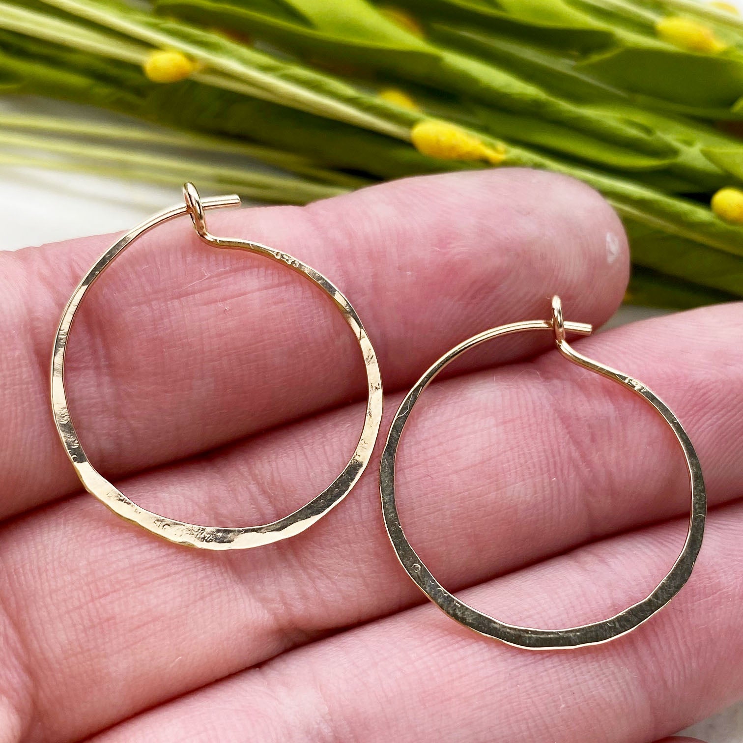 14k Everyday Gold Hoops - Mettle by Abby