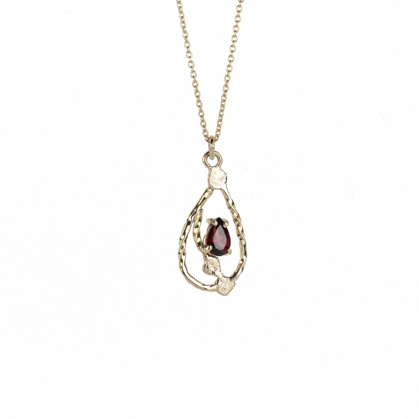 14k Garnet Necklace - Mettle by Abby