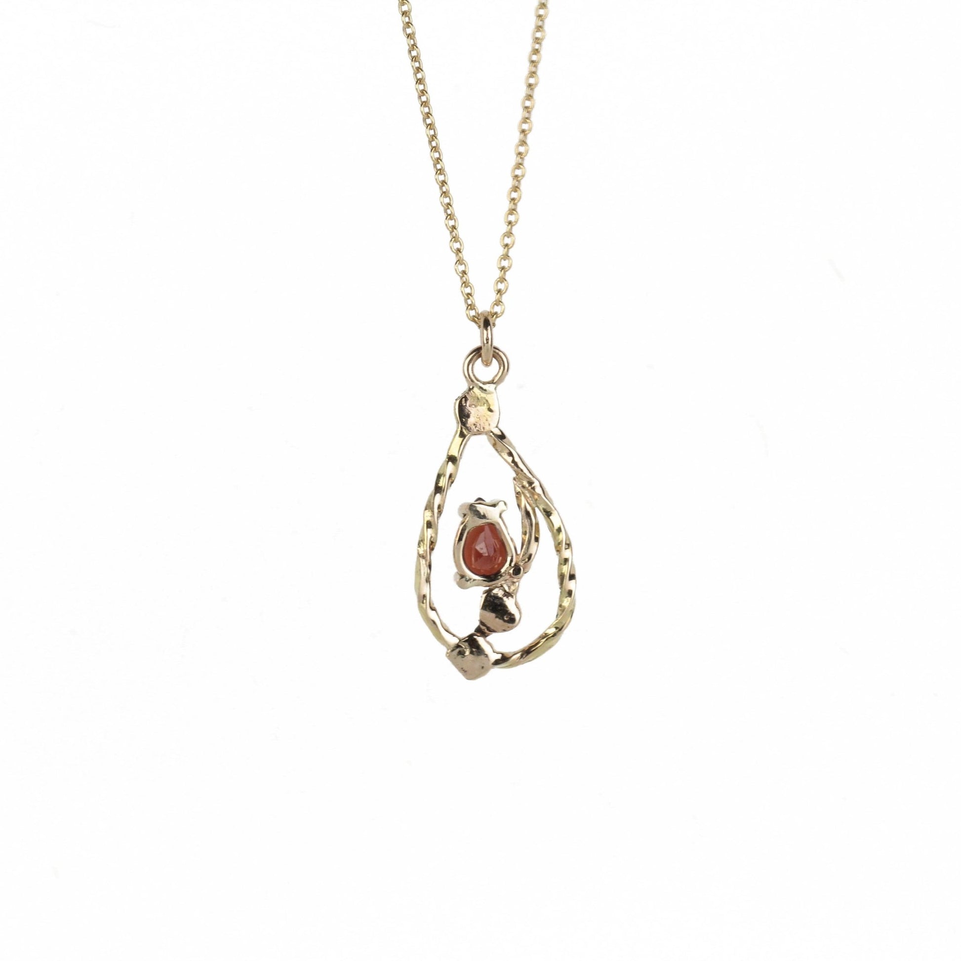 14k Garnet Necklace - Mettle by Abby