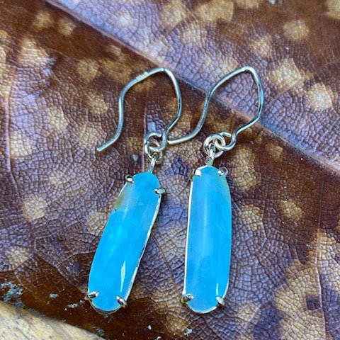 14k Peruvian Opal Earrings - Mettle by Abby