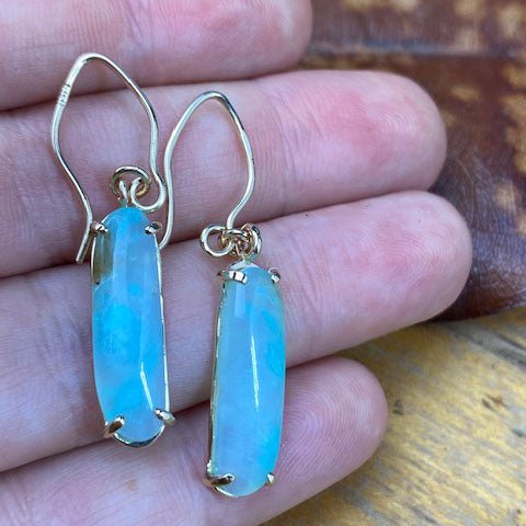 14k Peruvian Opal Earrings - Mettle by Abby