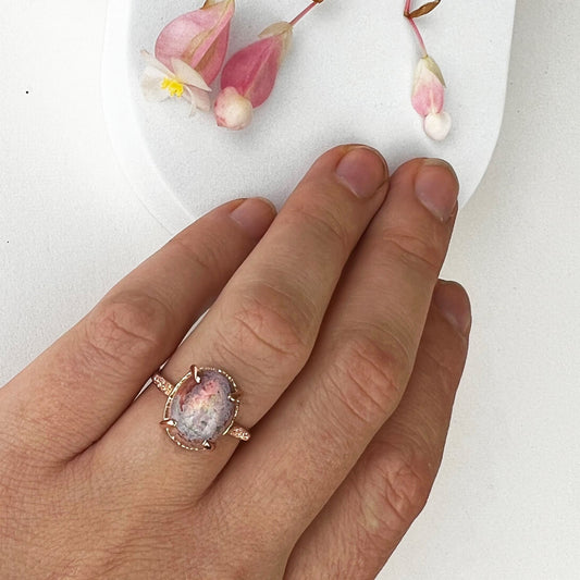 14k Rose Gold Boulder Opal Ring - Mettle by Abby