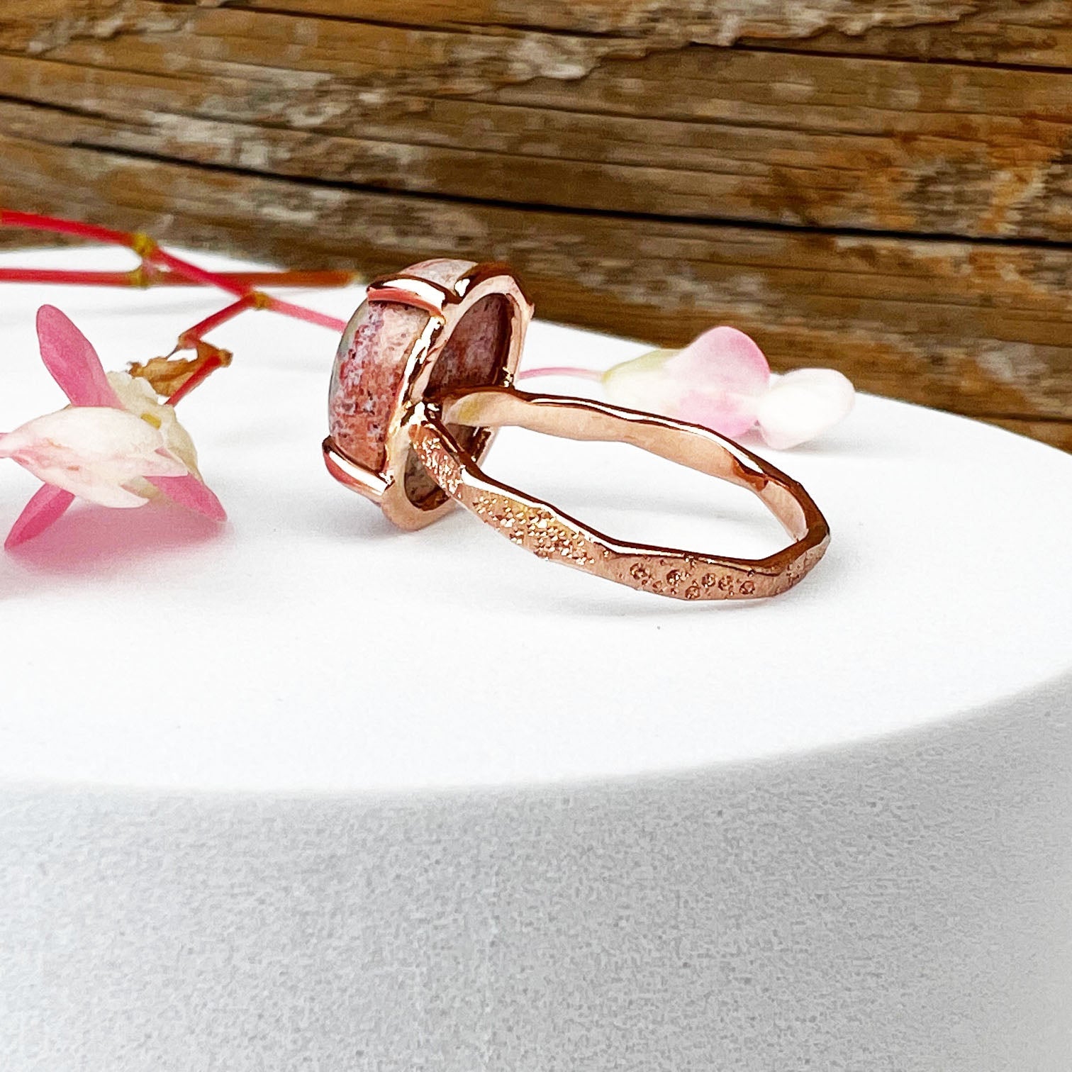 14k Rose Gold Boulder Opal Ring - Mettle by Abby