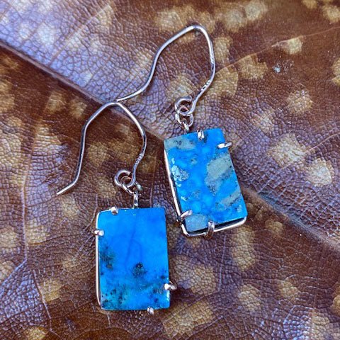 14k Turquoise Earrings - Mettle by Abby