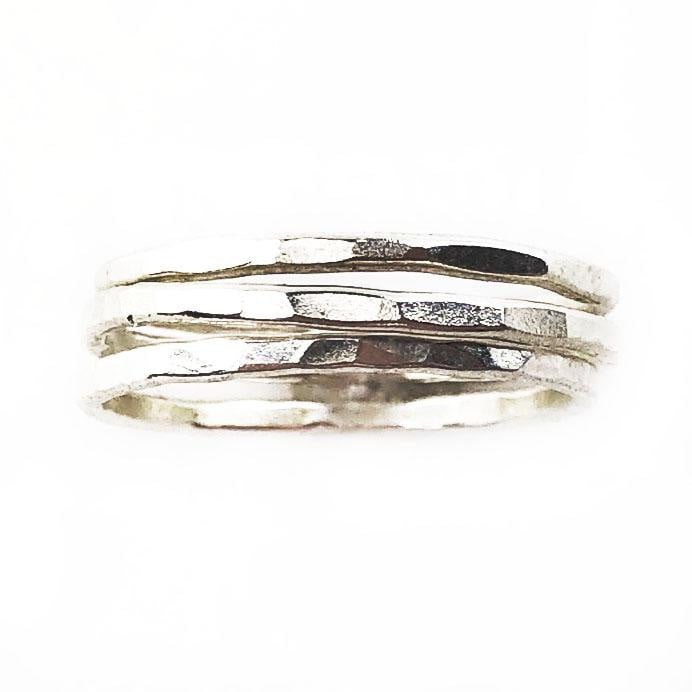 3 Silver Bands - Mettle by Abby
