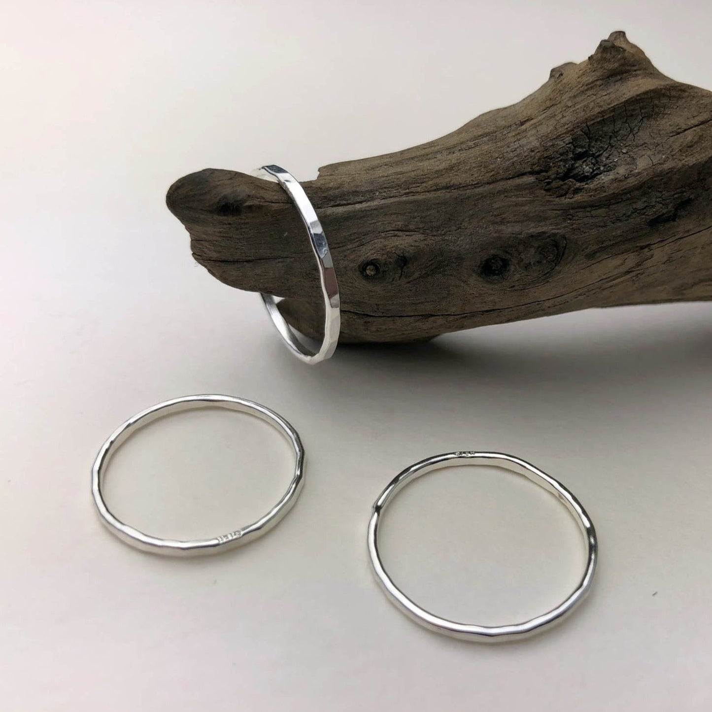 3 Silver Bands - Mettle by Abby