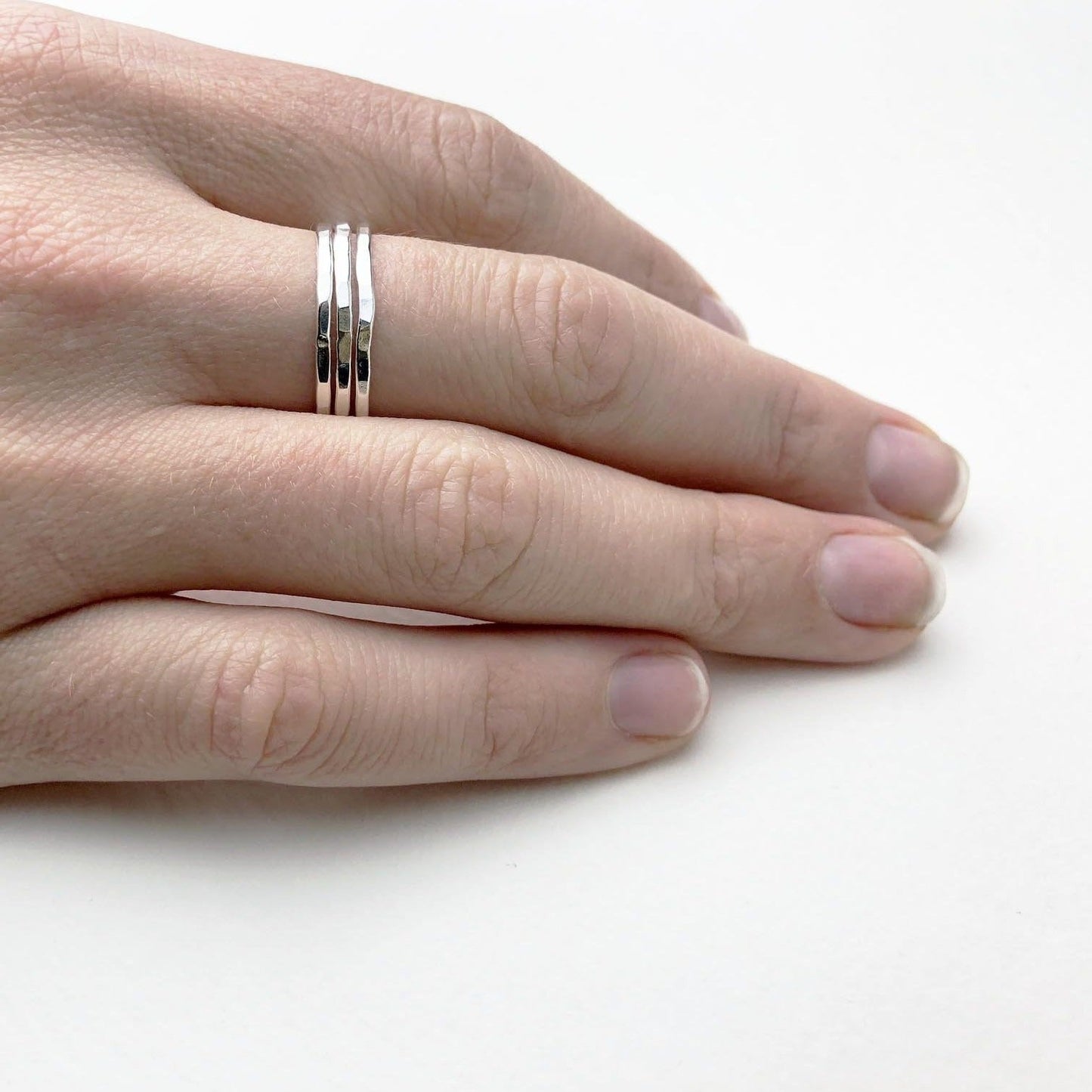 3 Silver Bands - Mettle by Abby