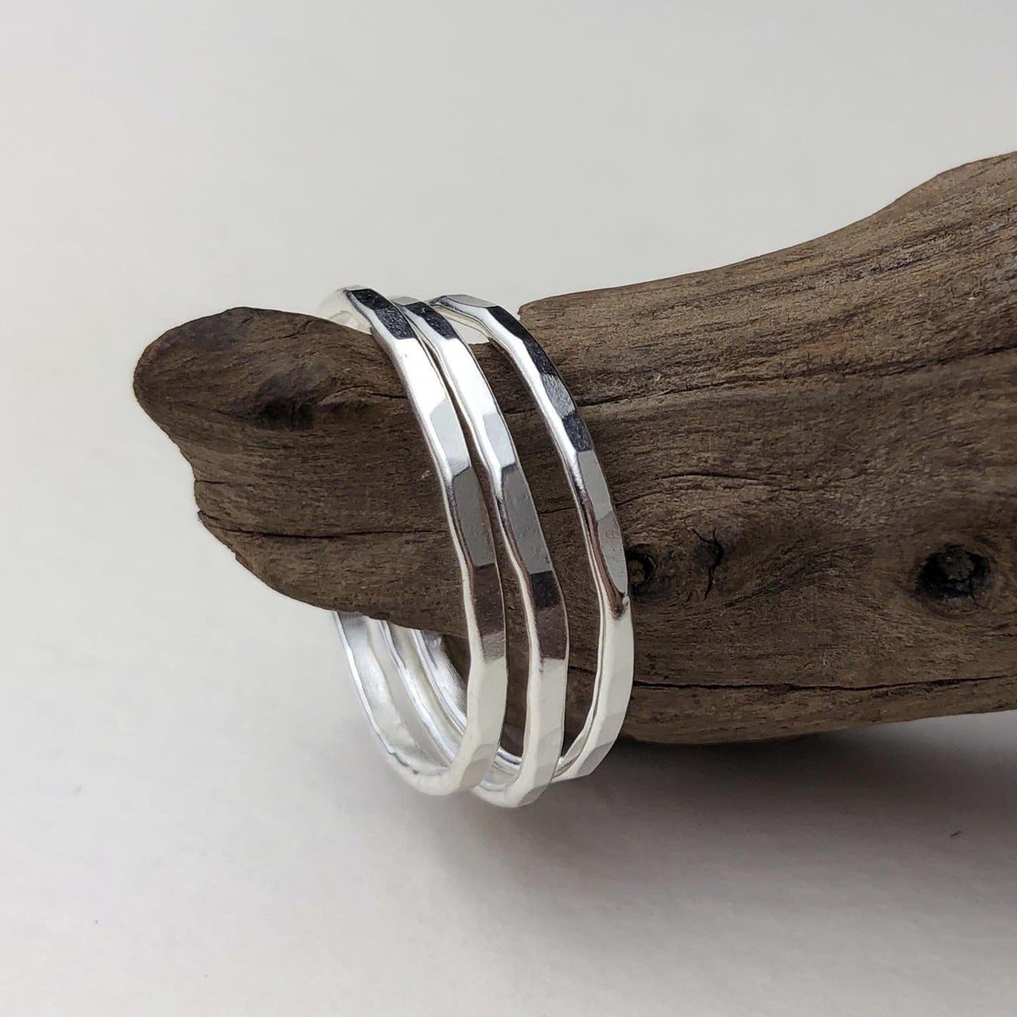 3 Silver Bands - Mettle by Abby