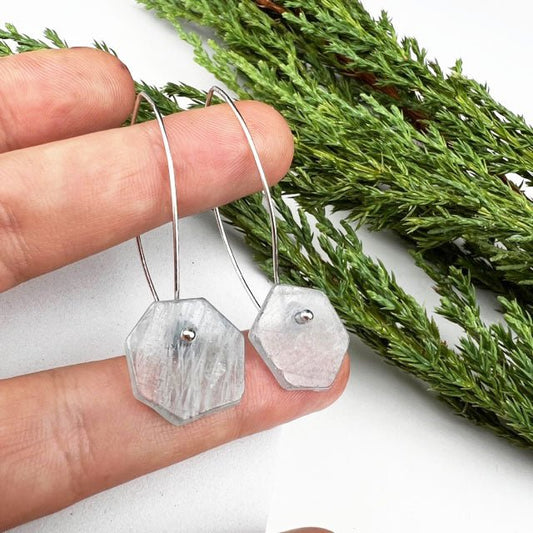 Aquamarine Thread Earrings - Mettle by Abby