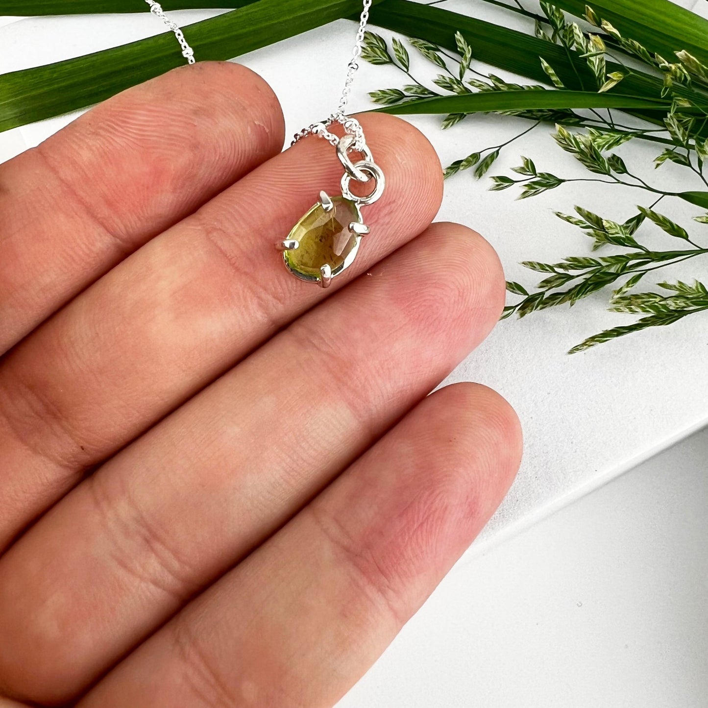 August Birthstone Necklace - Mettle by Abby