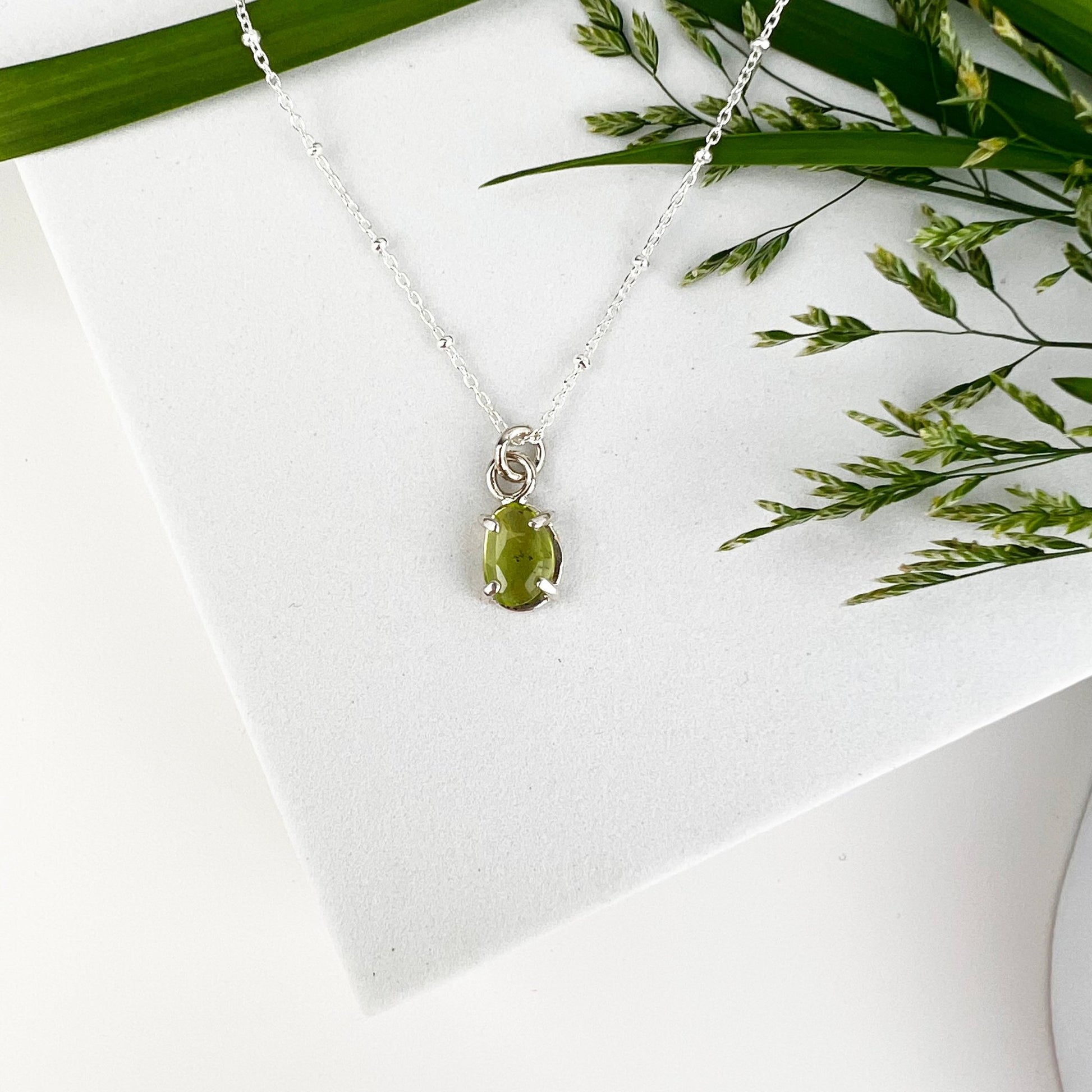 August Birthstone Necklace - Mettle by Abby