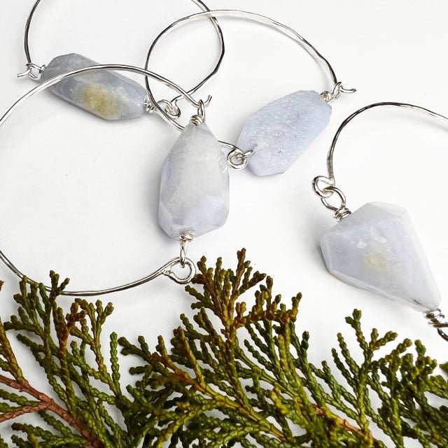 Blue Lace Agate Bracelet - Mettle by Abby