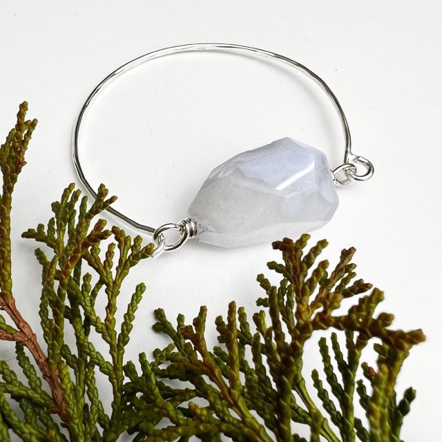 Blue Lace Agate Bracelet - Mettle by Abby