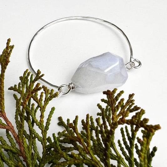 Blue Lace Agate Bracelet - Mettle by Abby