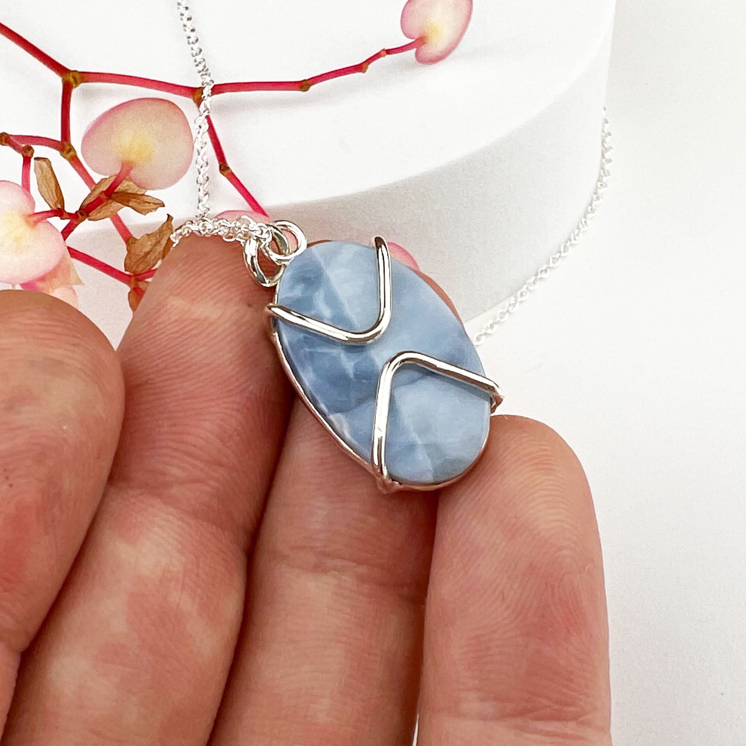 Blue Opal Point Necklace - Mettle by Abby