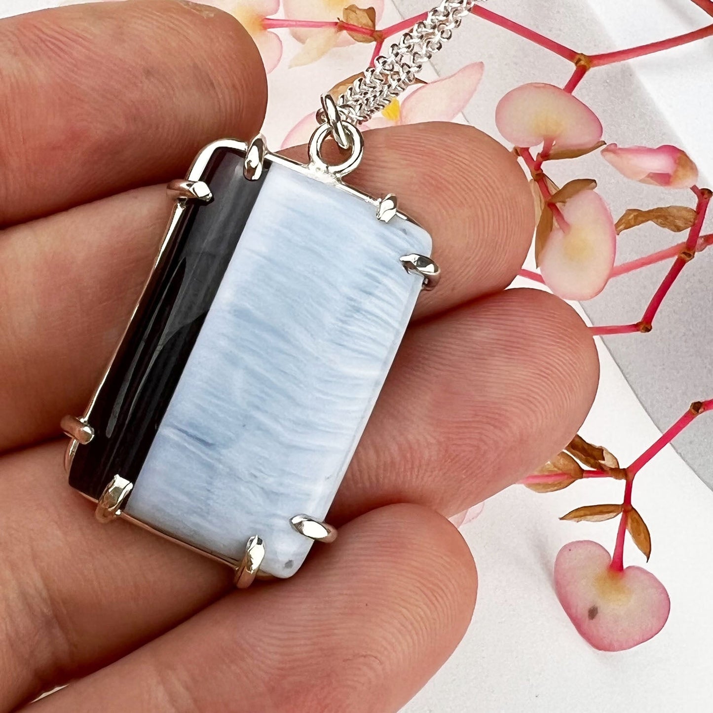 Blue Opal Waypoint Necklace - Mettle by Abby