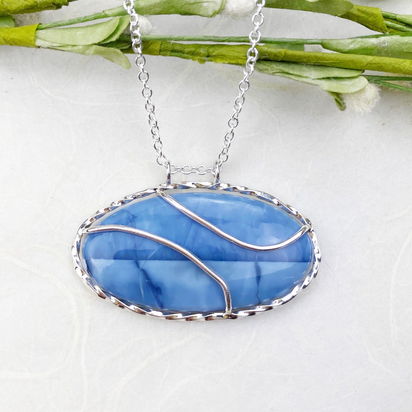 Blue Opal Winds Necklace - Mettle by Abby