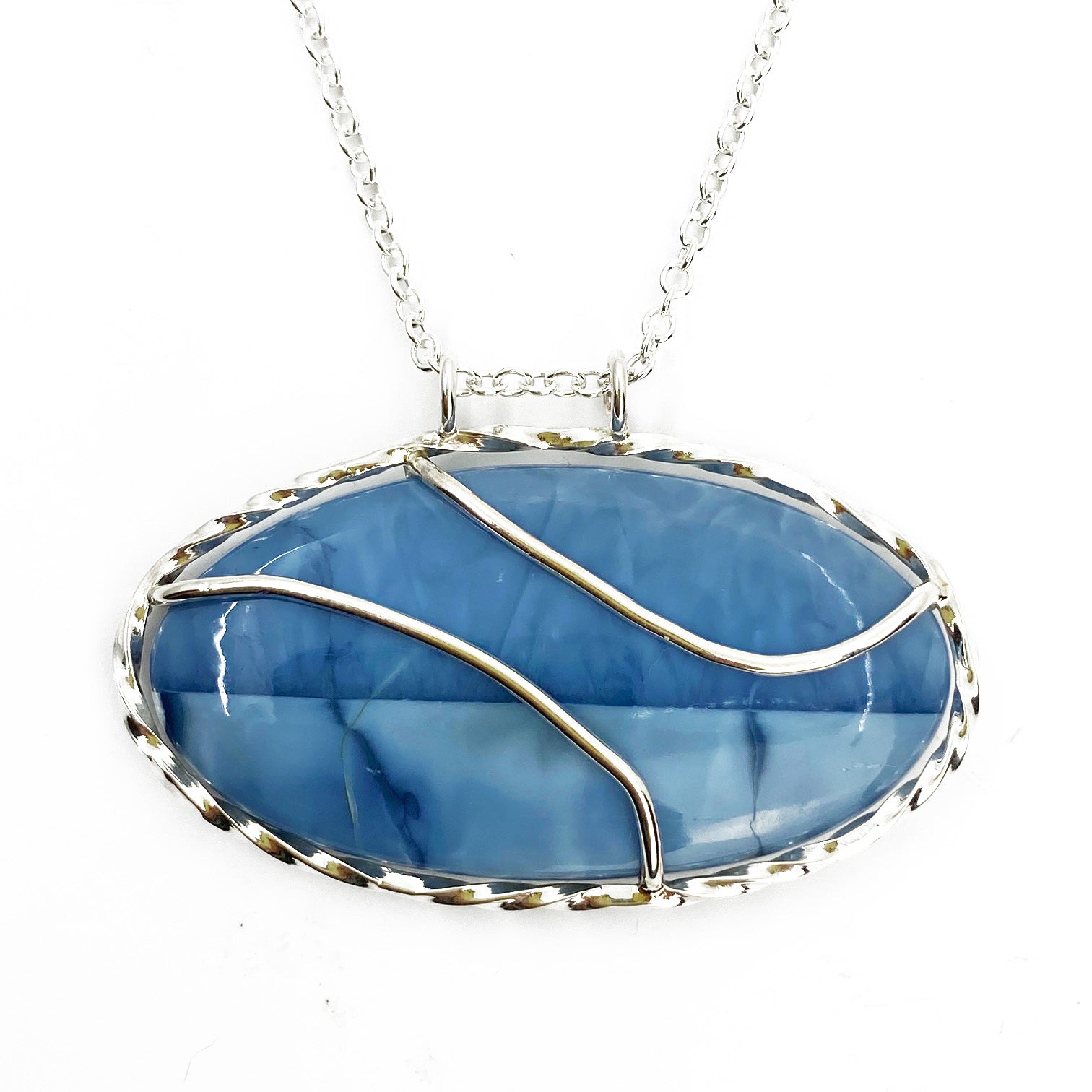 Blue Opal Winds Necklace - Mettle by Abby