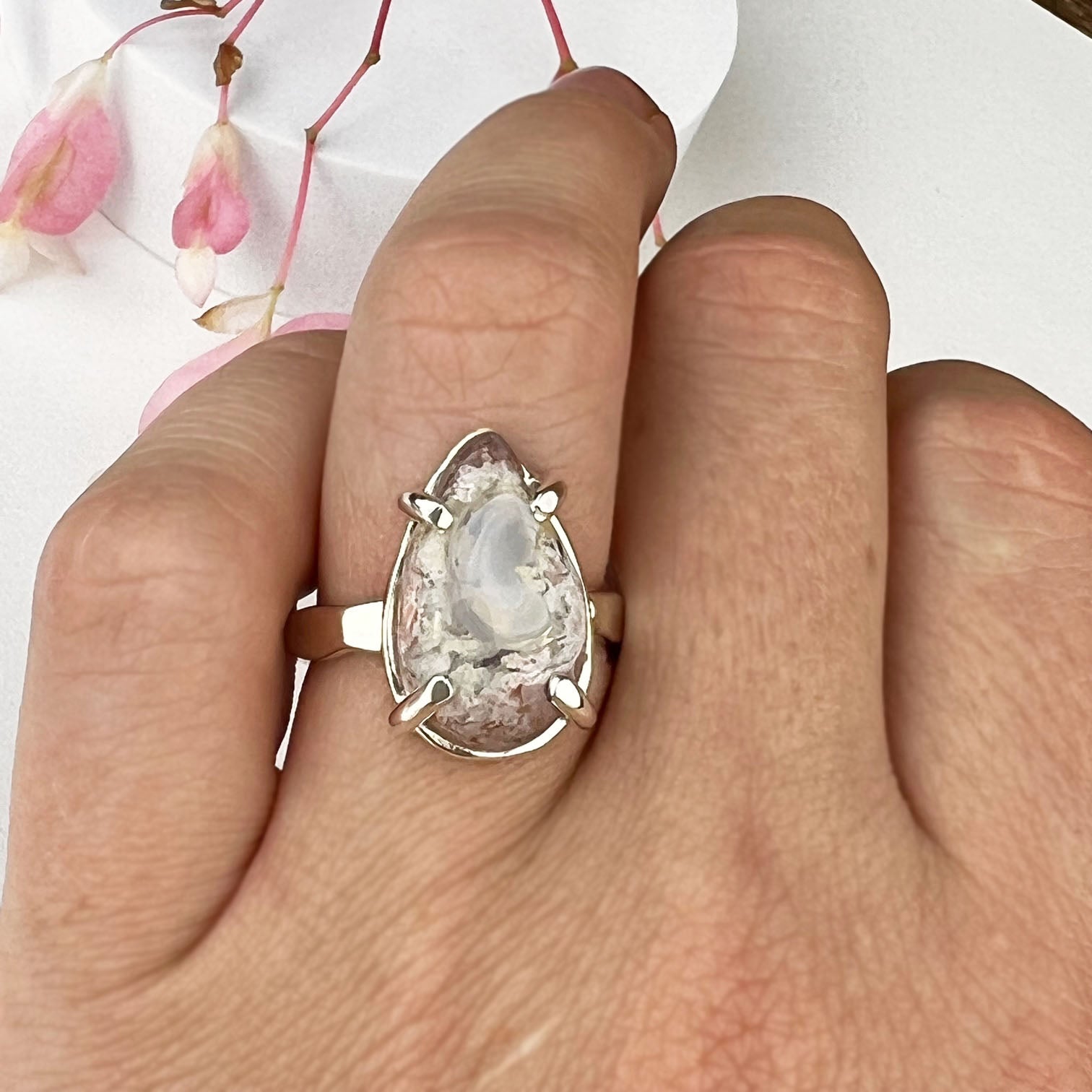 Boulder Opal Drop Ring - Mettle by Abby