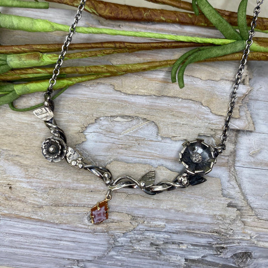 Cameo Wreath Necklace - Mettle by Abby