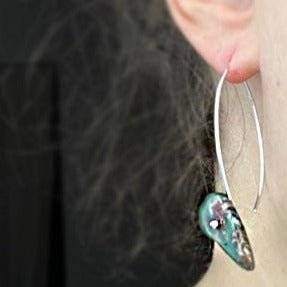 Chrysoprase Thread Earrings - Mettle by Abby