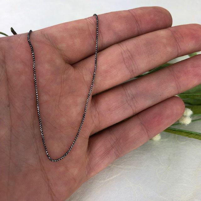 Dainty Oxidized Chain - Mettle by Abby
