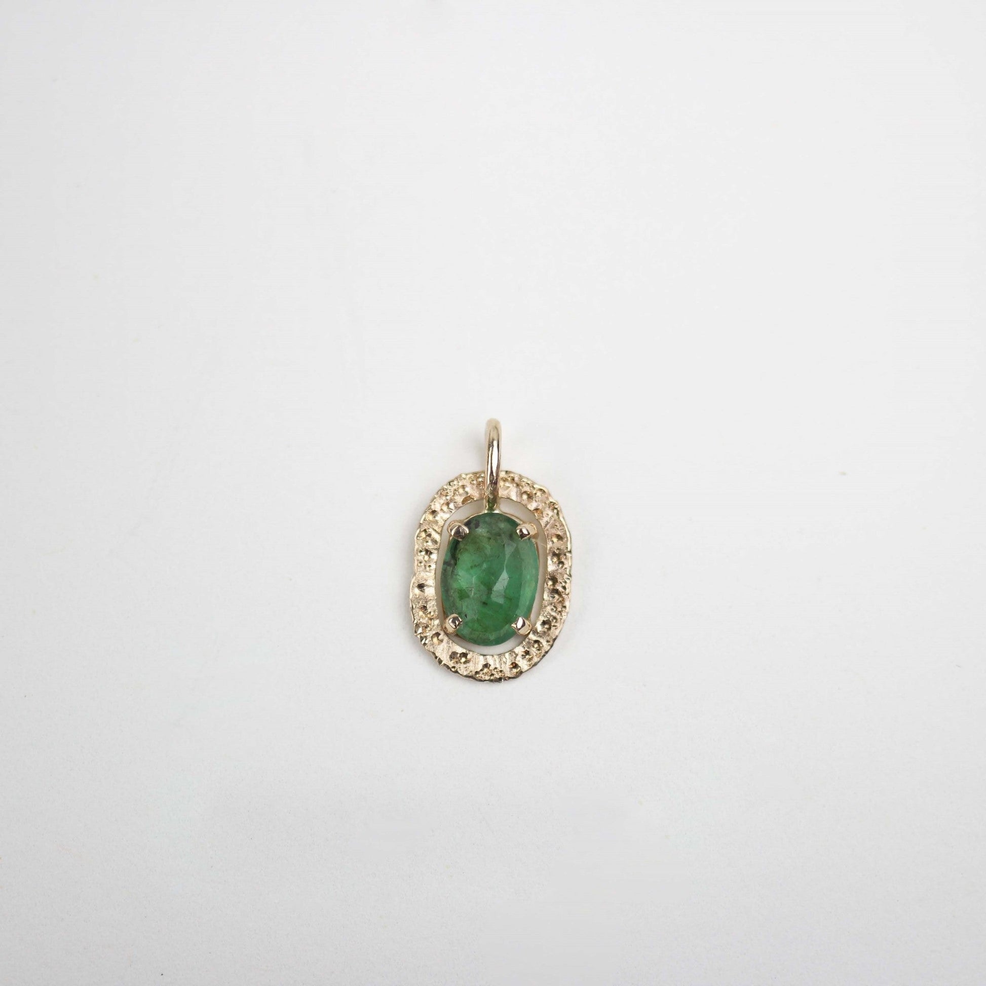 Emerald Stardust Necklace 14k Yellow Gold - Mettle by Abby