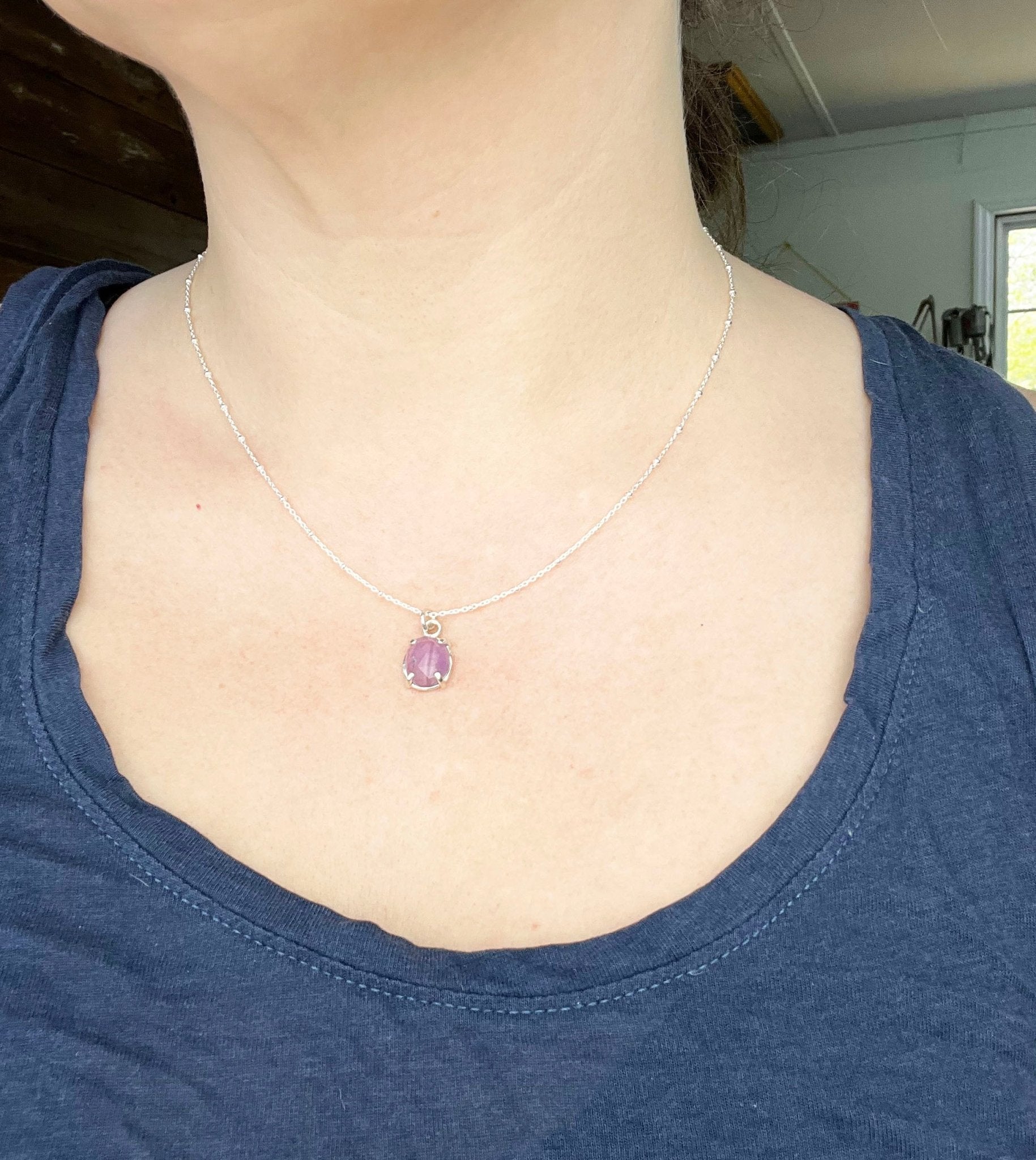 February Birthstone Necklace - Mettle by Abby