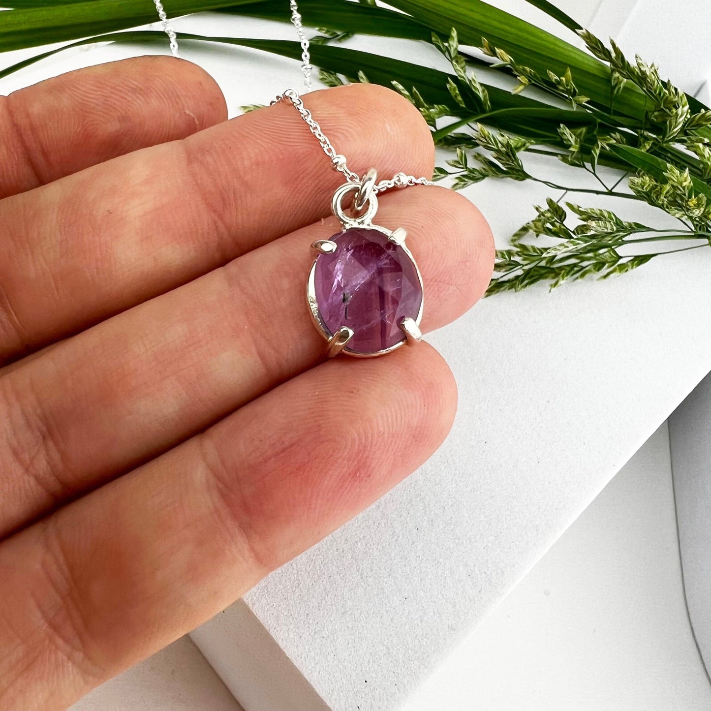 February Birthstone Necklace - Mettle by Abby