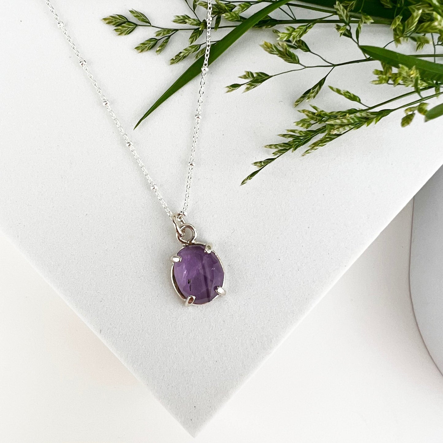 February Birthstone Necklace - Mettle by Abby