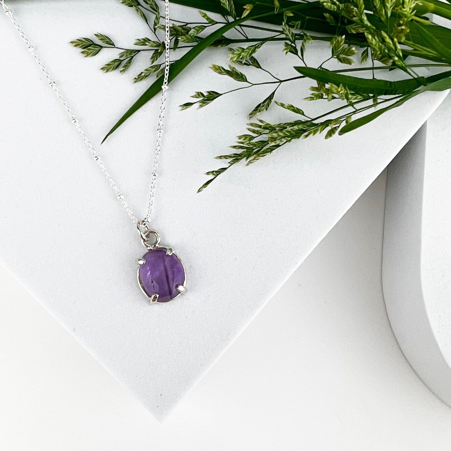 February Birthstone Necklace - Mettle by Abby