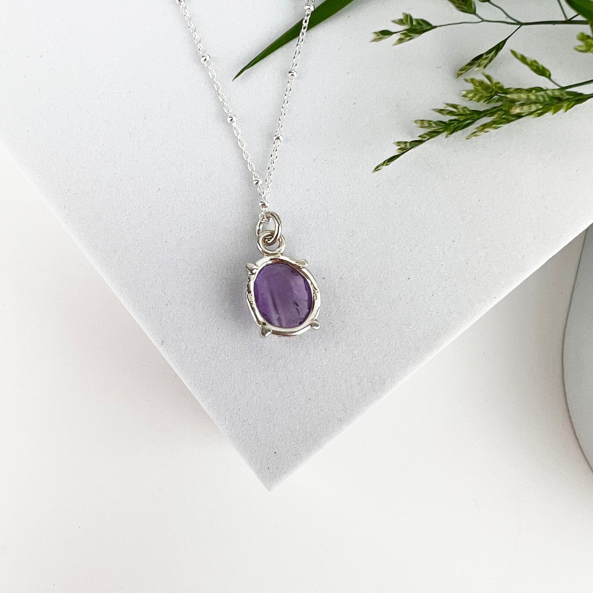 February Birthstone Necklace - Mettle by Abby
