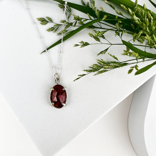 January Birthstone Necklace - Mettle by Abby