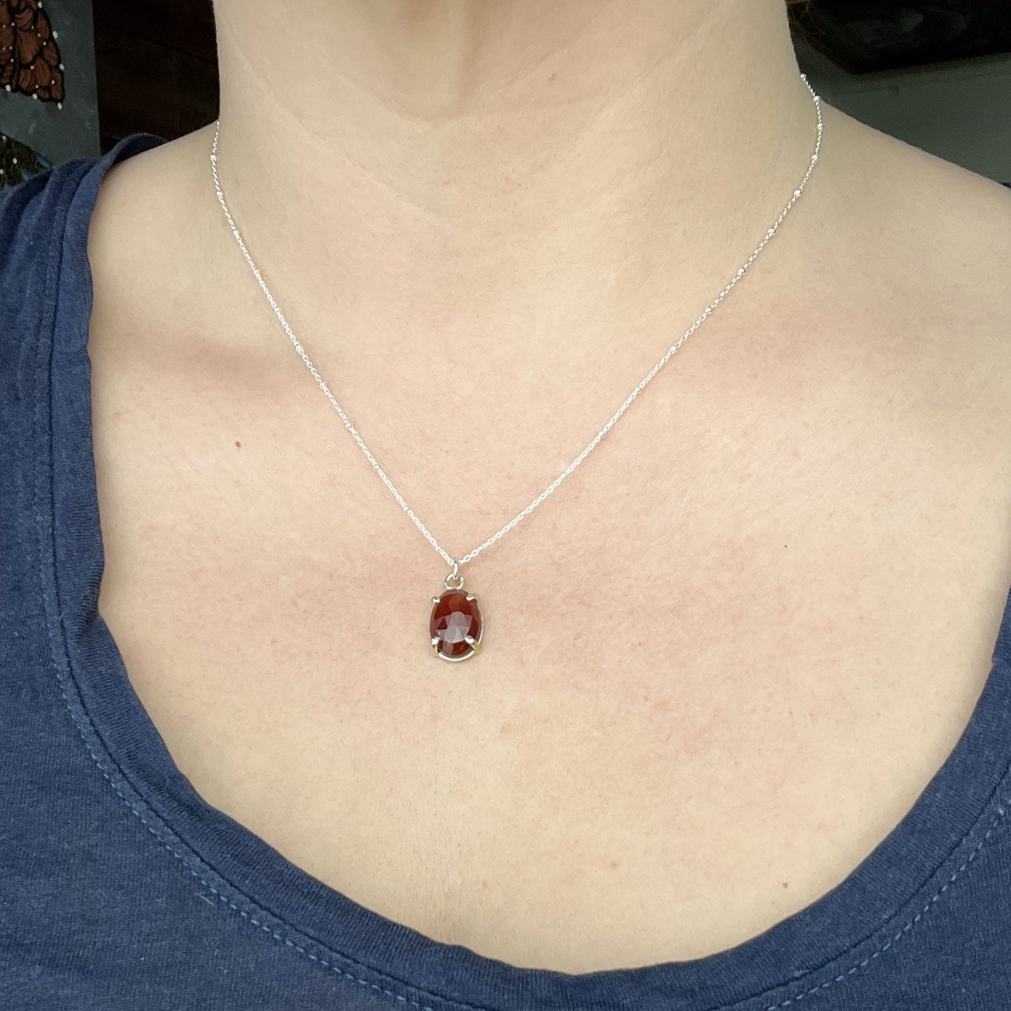 January Birthstone Necklace - Mettle by Abby