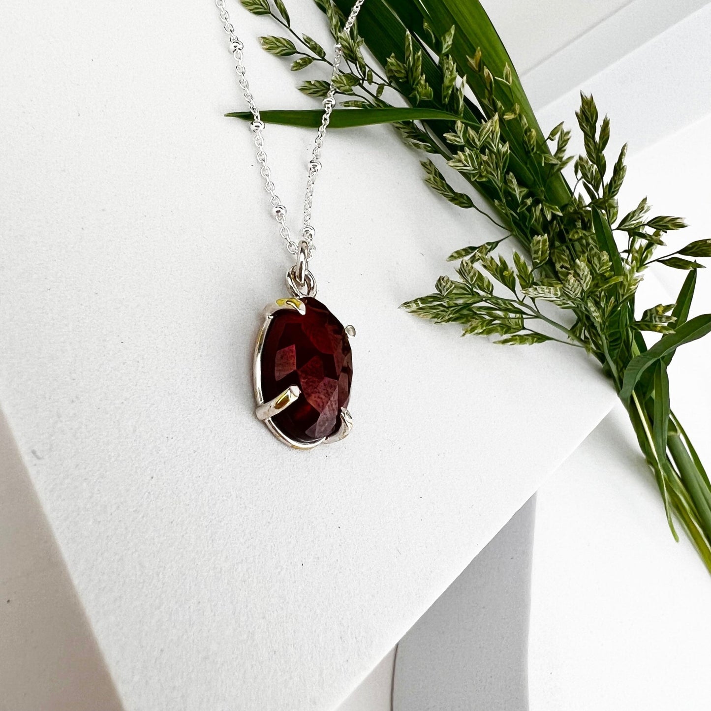 January Birthstone Necklace - Mettle by Abby