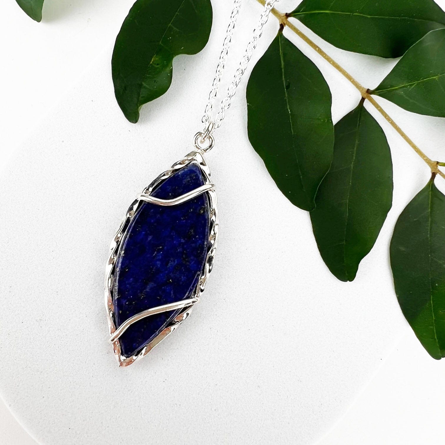 Lapis Lazuli Winds Necklace - Mettle by Abby