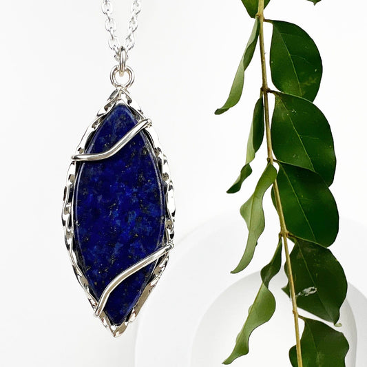 Lapis Lazuli Winds Necklace - Mettle by Abby