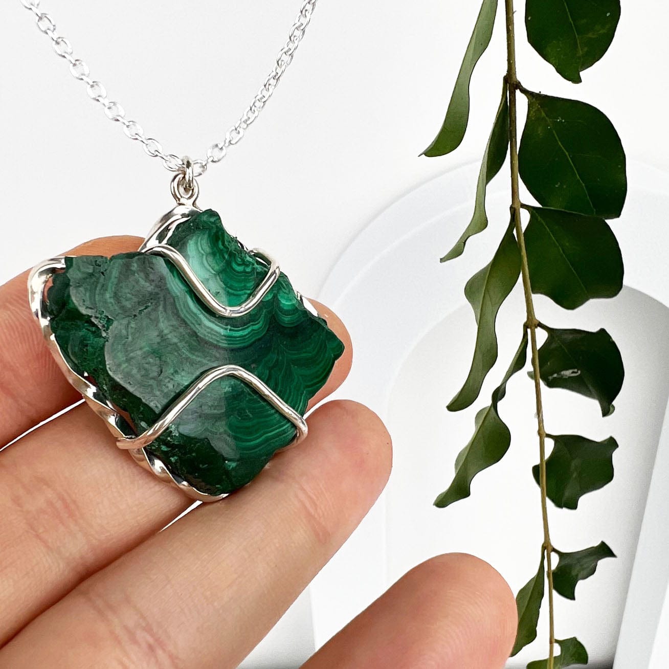 Malachite Winds Necklace - Mettle by Abby