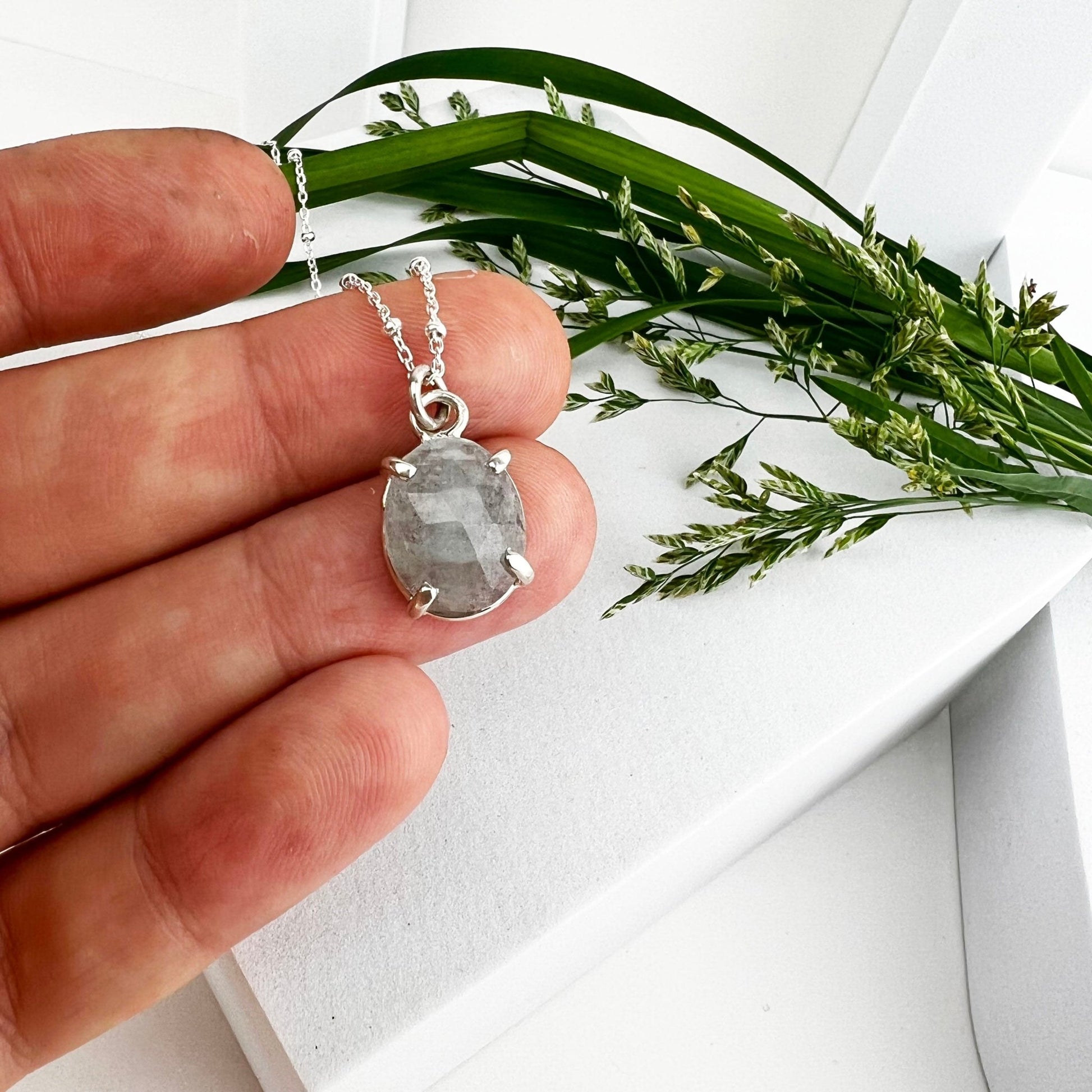 March Birthstone Necklace - Mettle by Abby