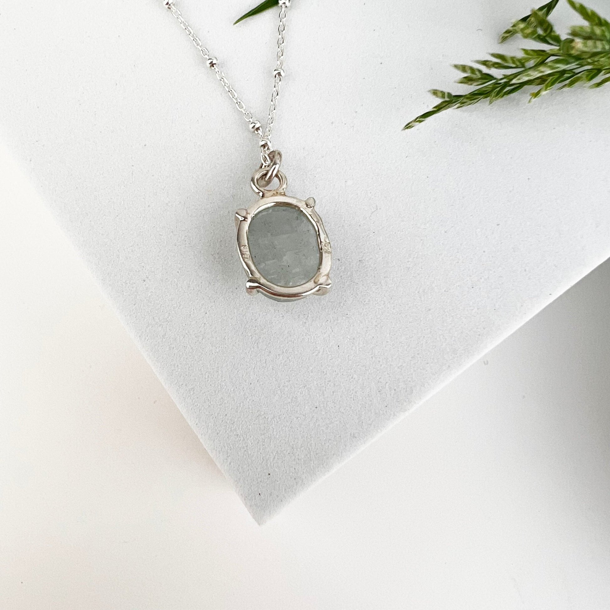 March Birthstone Necklace - Mettle by Abby