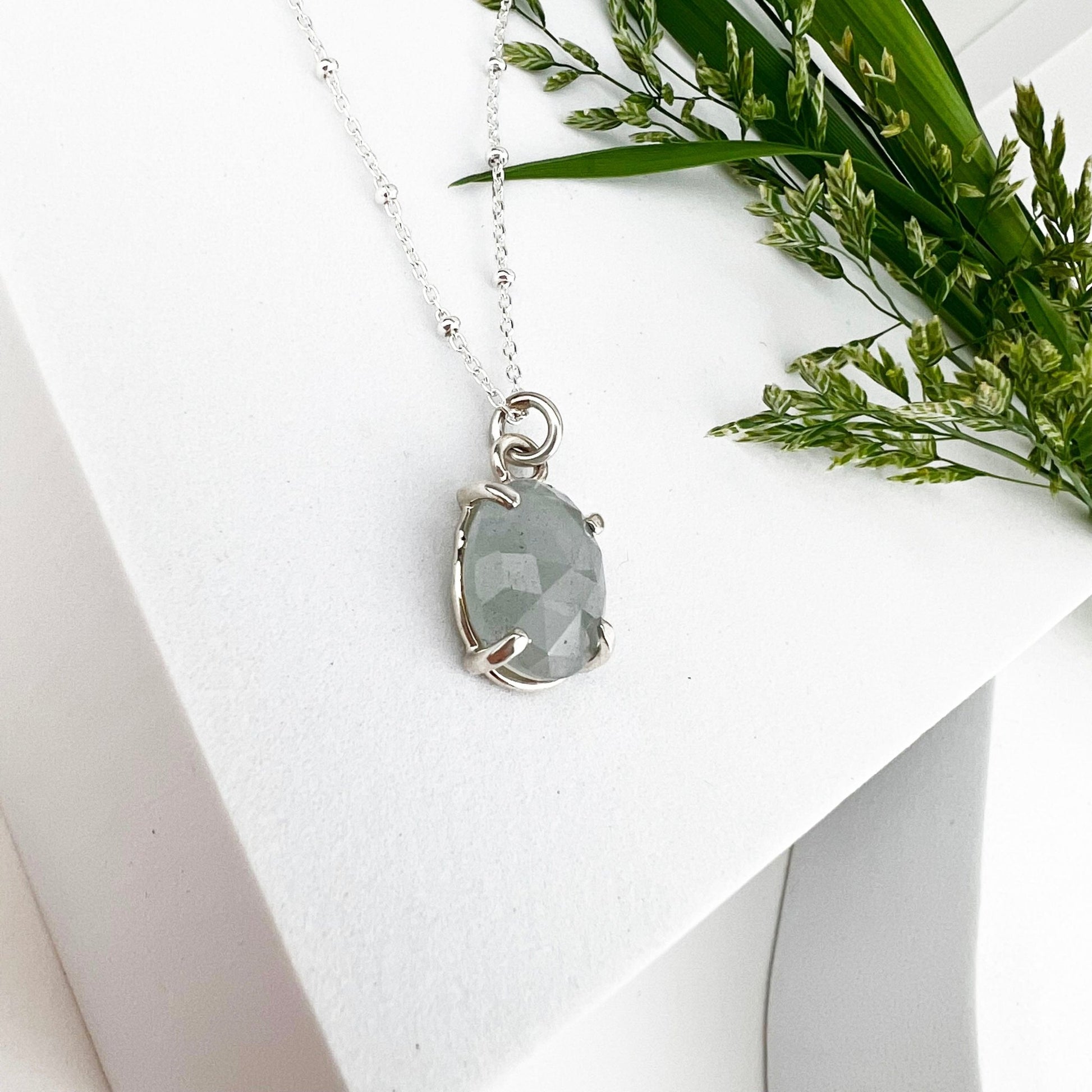 March Birthstone Necklace - Mettle by Abby