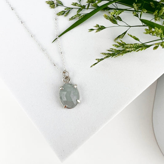 March Birthstone Necklace - Mettle by Abby