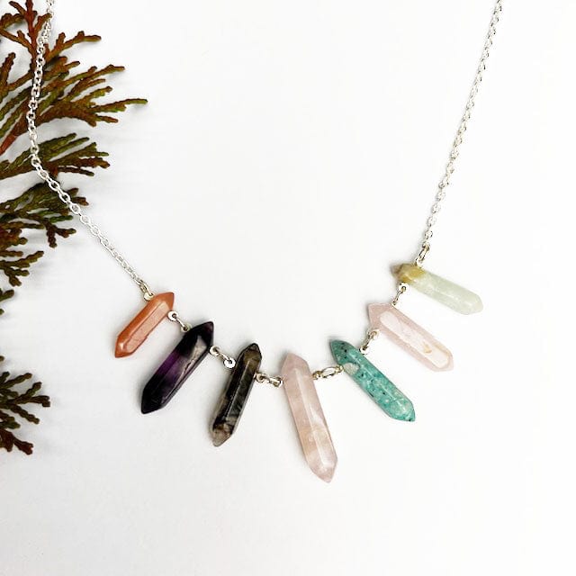 Multi Gem Collar - Mettle by Abby