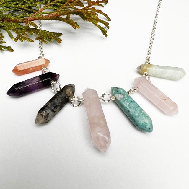 Multi Gem Collar - Mettle by Abby