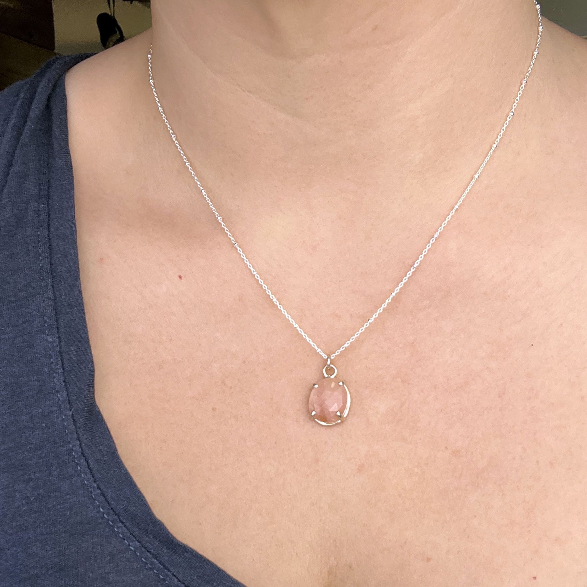 October Birthstone Necklace - Mettle by Abby