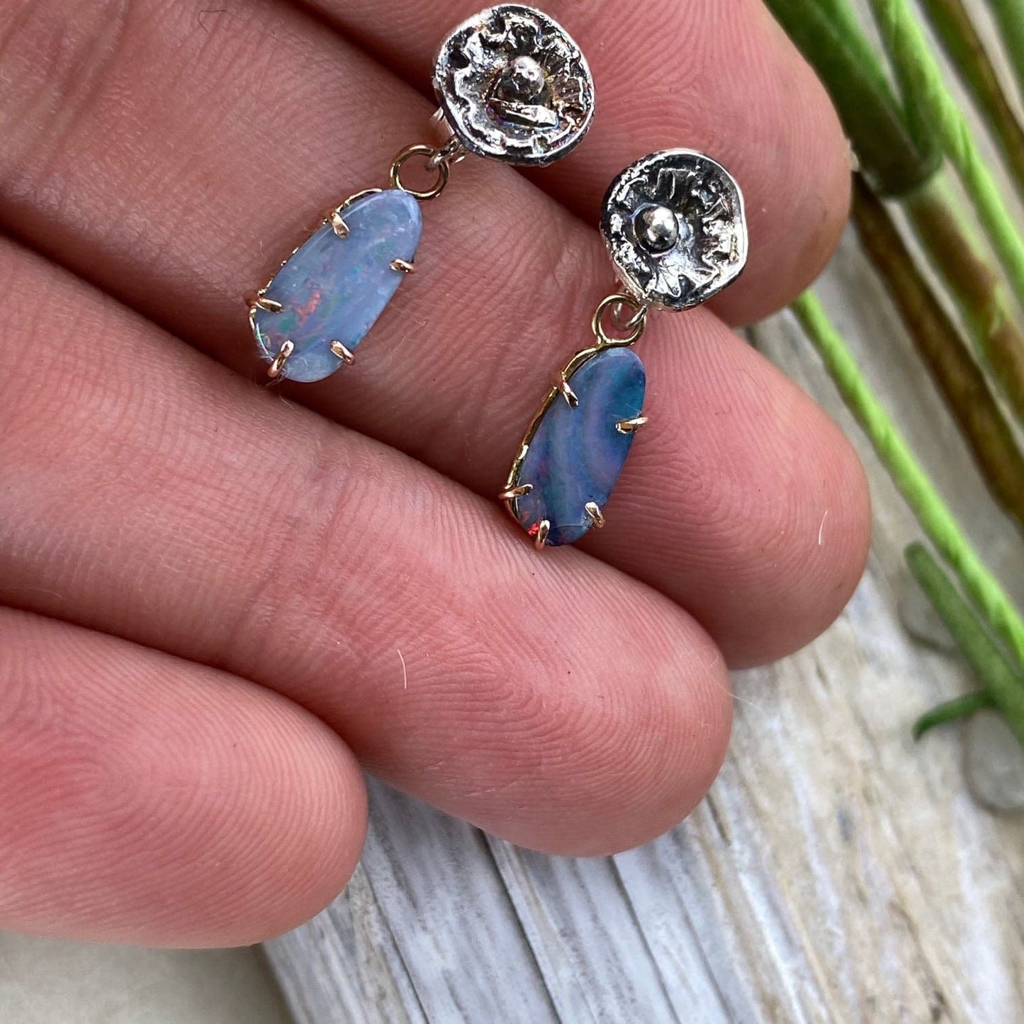 Opal Blossom Earrings - Mettle by Abby