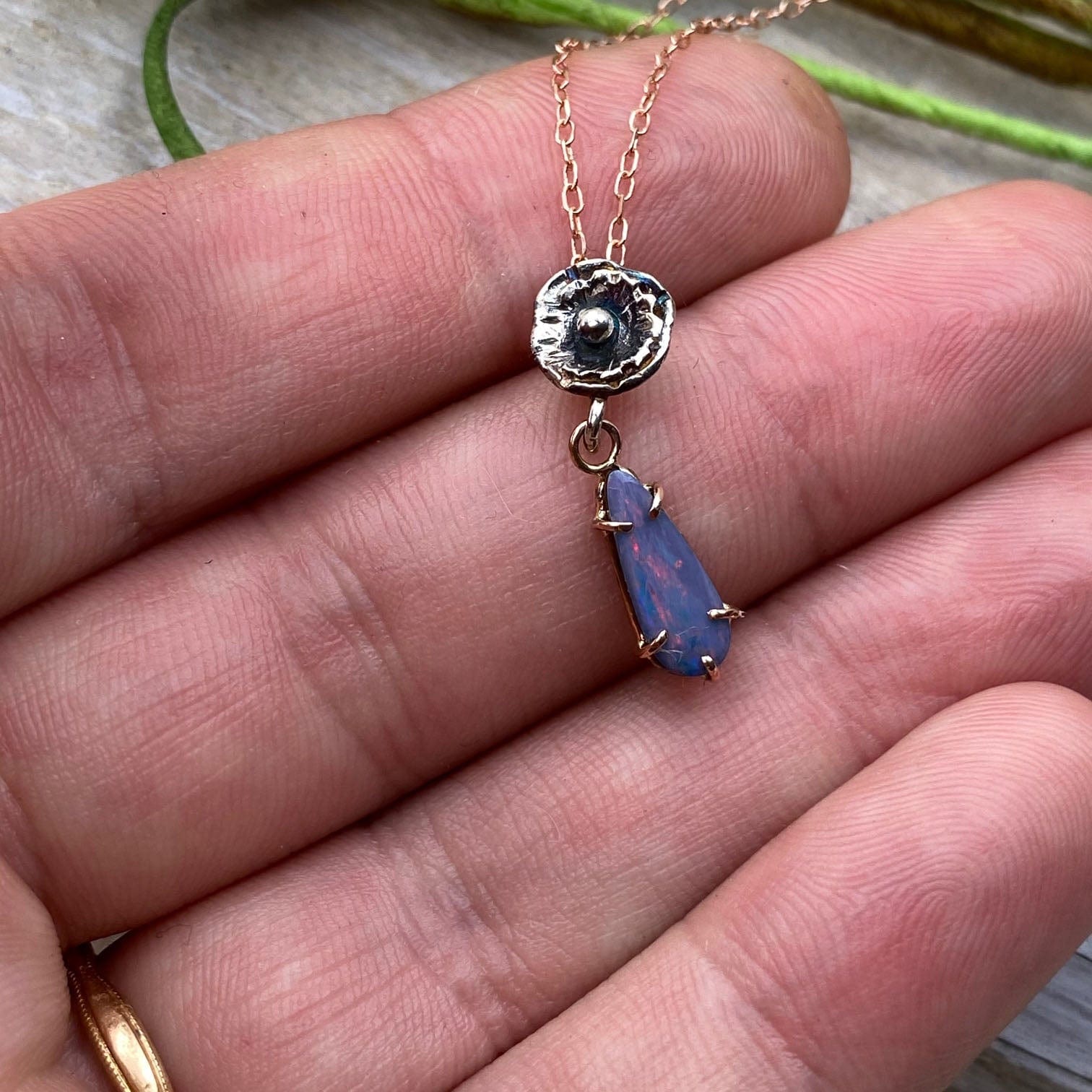 Opal Blossom Necklace - Mettle by Abby